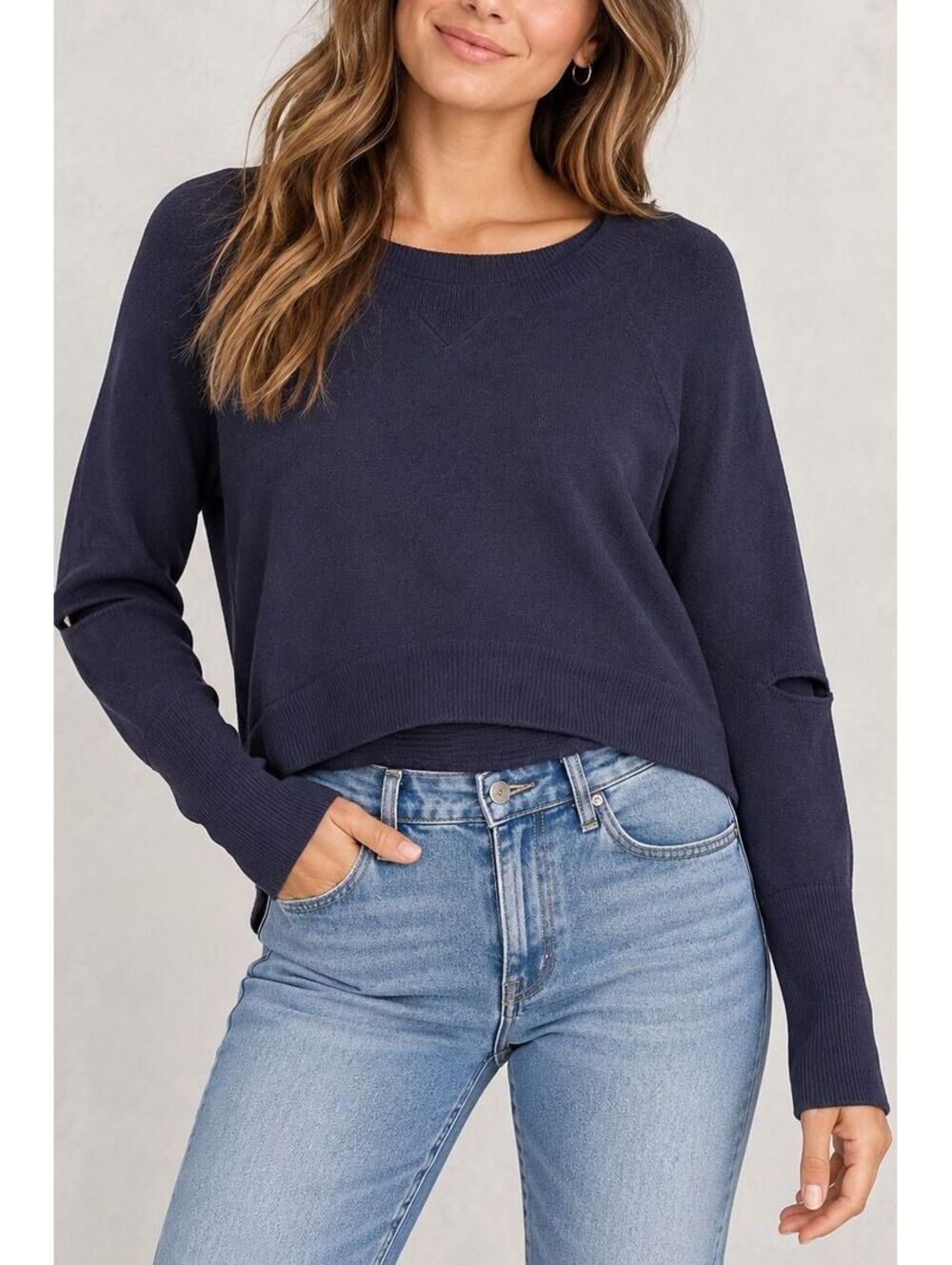 Dolce Vita 100% Baby Alpaca Sweater Womens M Plum Purple Elbow Cutout Peru